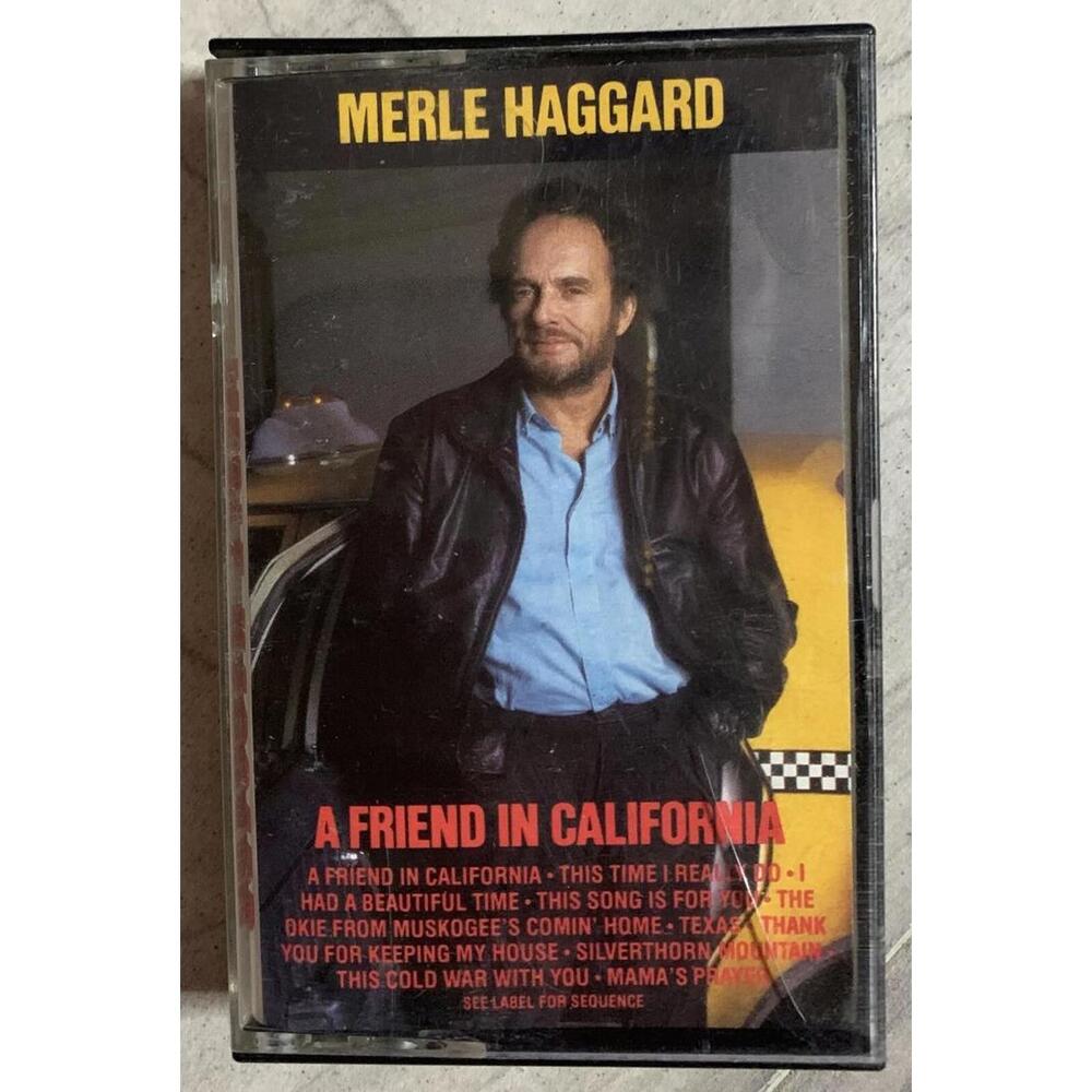 A Friend in California by Merle Haggard (Cassette, Epic)